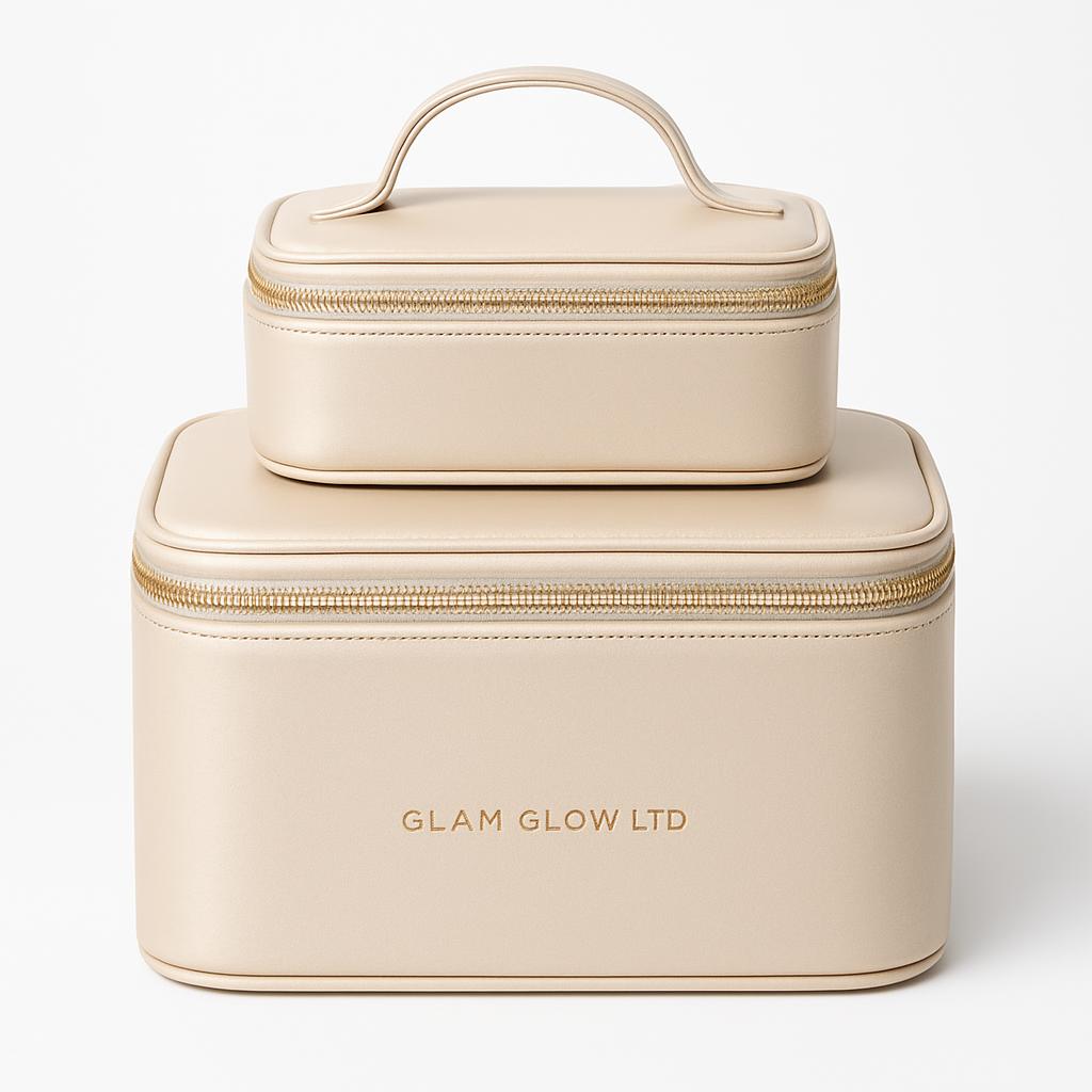 Champagne Satin Beauty Case